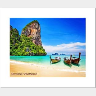 Phuket Thailand Vintage Travel and Tourism Advertising Print Posters and Art